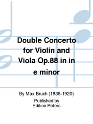 Double Concerto for Violin and Viola Op. 88 Sheet Music by Max Bruch