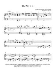 The Way It Is Sheet Music by Bruce Hornsby & The Range