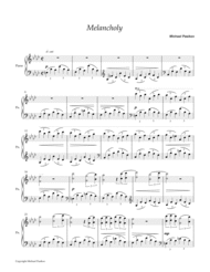 Melancholy Sheet Music by Michael Pasikov