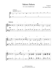 Sakura Sakura - for 2-octave handbell choir Sheet Music by Traditional