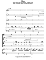 Run (arr. Jeremy Birchall) Sheet Music by Leona Lewis