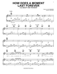 How Does A Moment Last Forever (from Beauty and the Beast) Sheet Music by Celine Dion