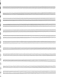 65. Spiral Book: 12-stave Sheet Music by Various Authors