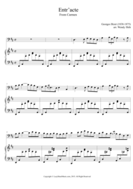 Entr'acte From "Carmen" Cello and Piano Sheet Music by Wendy Shih