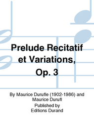 Prelude Recitatif et Variations