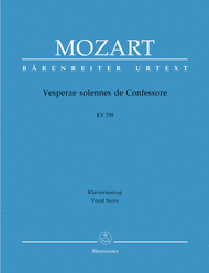 Vesperae Solennes De Confessore Sheet Music by Wolfgang Amadeus Mozart