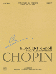 National Edition: Concerto In E Minor Op 11 13A Sheet Music by Frederic Chopin