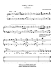 Monica's Waltz Sheet Music by Gian Carlo Menotti
