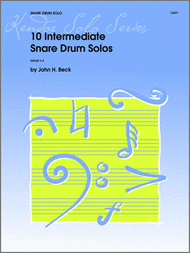 10 Intermediate Snare Drum Solos Sheet Music by Beck