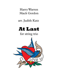 At Last - for string trio Sheet Music by Etta James