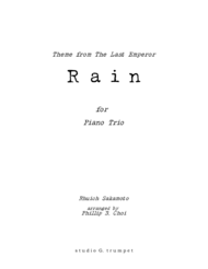 Rain for Piano Trio (Rhuich Sakamoto) Sheet Music by Rhuich Sakamoto