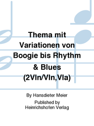 Thema mit Variationen von Boogie bis Rhythm & Blues Sheet Music by Hansdieter Meier