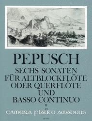 6 Sonatas Vol. 2 Sheet Music by John Christopher Pepusch