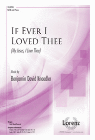 If Ever I Loved Thee Sheet Music by Benjamin Knoedler
