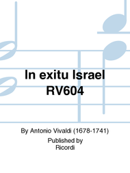 In exitu Israel RV604 Sheet Music by Antonio Vivaldi