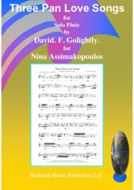Three Pan Love Songs Sheet Music by David. F. Golightly.
