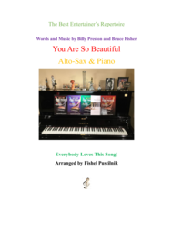"You Are So Beautiful" for Alto-Sax and Piano Sheet Music by Joe Cocker