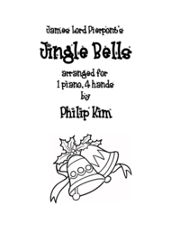 Jingle Bells 1 piano 4 hands Sheet Music by Philip Kim