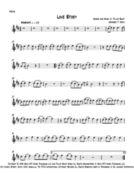 Love Story - String Quartet Sheet Music by Taylor Swift