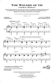 The Wizard of Oz (Choral Medley) Sheet Music by E.Y. "Yip" Harburg