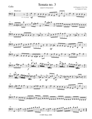 Pergolesi Sonata No. 3 in G (Pulcinella theme) Sheet Music by Giovanni Battista Pergolesi