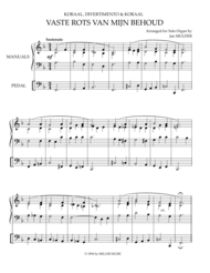Vaste Rots Van Mijn Behoud - orgel Sheet Music by Traditional