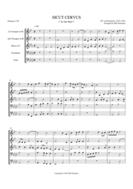 Sicut Cervus Sheet Music by Giovanni Pierluigi da Palestrina