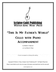This Is My Father's World - Cello Sheet Music by Maltbie D. Babcock