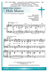 Holy Manna Sheet Music by Joel Raney