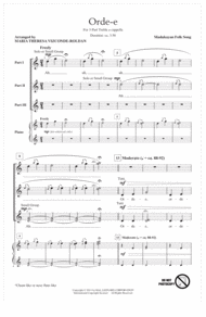 Orde-E Sheet Music by Maria Theresa Vizconde-Roldan