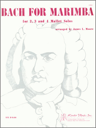 Bach For Marimba Sheet Music by Johann Sebastian Bach