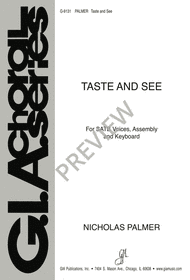 Taste and See Sheet Music by Nicholas Palmer