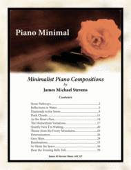 Piano Minimal Sheet Music by James Michael Stevens