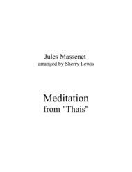 Meditation from"Thais" STRING QUARTET (for string quartet) Sheet Music by Jules Massenet