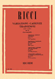 Variations and Cadenzas of Rossini - Appendix No. 2 Sheet Music by Luigi Ricci