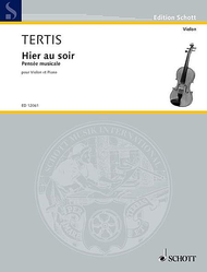 Hier Au Soir Sheet Music by Lionel Tertis