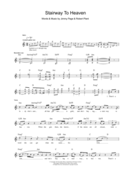 Stairway To Heaven Sheet Music by Jimmy Page