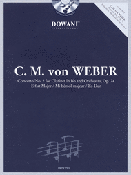 Concerto No. 2 for Clarinet in Bb and Orchestra Sheet Music by Carl Maria von Weber