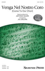 Venga Nel Nostro Coro Sheet Music by Antonio Salieri