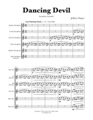 Dancing Devil (Saxophone Quintet) Sheet Music by Jeffrey Ouper