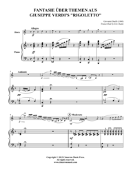 Fantasie Uber Themen aus Giuseppe Verdi's "Rigoletto" Sheet Music by Giovanni Daelli