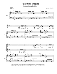 I Can Only Imagine (Duet for Soprano and Tenor Solo) Sheet Music by MercyMe