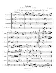 Adages for Trombone Quartet Sheet Music by Sy Brandon