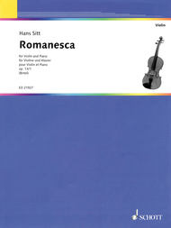 Romanesca op. 13/1 Sheet Music by Hans Sitt