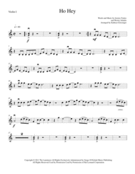 Ho Hey - String Quartet Sheet Music by The Lumineers