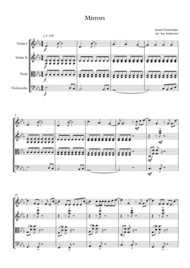 Mirrors (string quartet) Sheet Music by Justin Timberlake