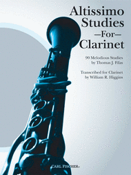 Altissimo Studies For Clarinet Sheet Music by Thomas Filas