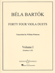 44 Duets - Volume 1 (Nos. 1-25) Sheet Music by Bela Bartok