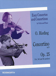Concertino in D Op. 25 Sheet Music by Oscar Rieding
