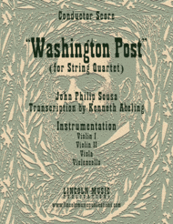 March - Washington Post March (for String Quartet) Sheet Music by John Philip Sousa?